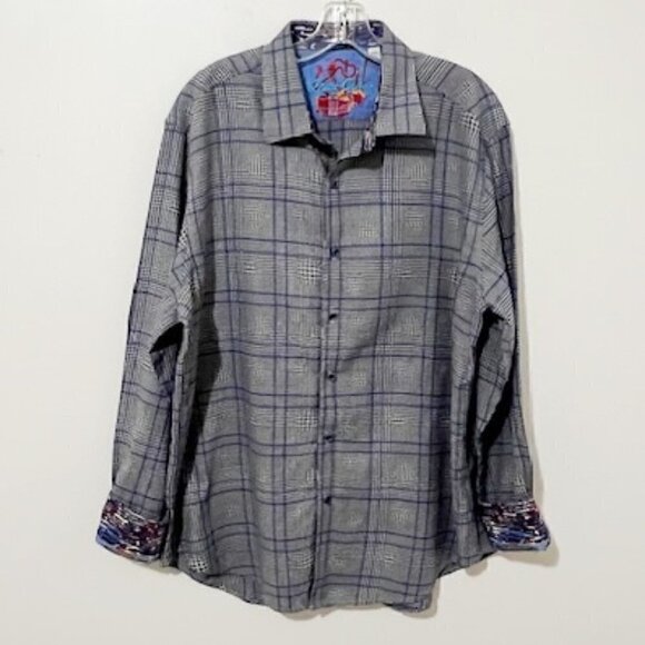Robert Graham London Eye Classic Fit Long Sleeve Shirt Geometric - Picture 2 of 9